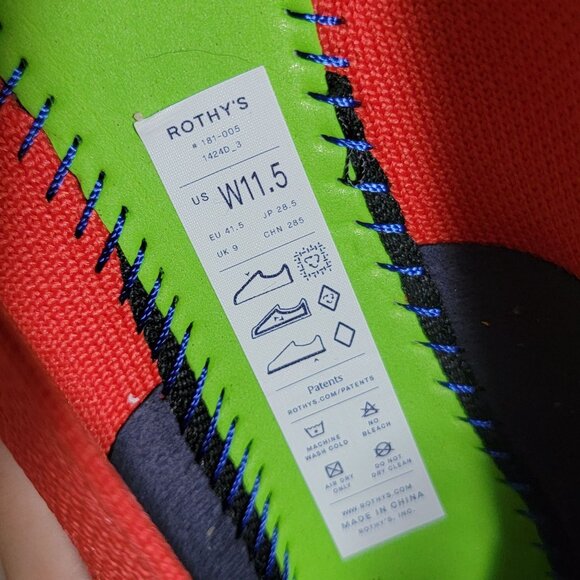 NEW Rothy's The Ballet Flats Womens 11.5 Glamour Red Holiday Comfort Chic - Picture 7 of 7